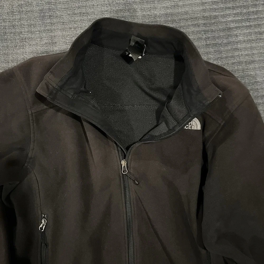 The North Face Jacket WindWall Mens Large Black Fleece Winter Fall WARM